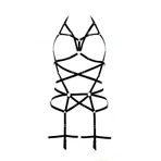 Motto10butik Şık ve Seksi Harness Jartiyer - APFT348 Kırmızı-2XL/3XL