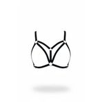 Motto10butik Siyah Harness Takım Altın Halkalı Bralet - APFT288 Kırmızı-4XL-5XL
