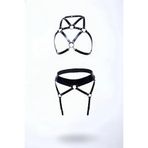 Motto10butik Siyah Harness Takım Deri Metal Halka Detaylı Vücut Kemeri - APFT152 Taba-2XL/3XL