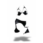 Motto10butik Siyah Harness Takım Zincir Detaylı Suni Deri Bralet Set - APFT1220 Haki-S/M