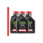 Motul 5100 15W-50 4 T Motosiklet Motor Yağı Güncel Ürün 3 Adet 2024 Üretim