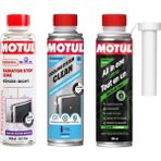 Motul All In One Ultra Benzin - Radyatör Temizleyici ve Sızıntı Önleyici Bakım Seti - 3X300 ml