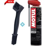 Motul C1 Zincir Temizleme Spreyi 400 ml + Zincir Temizleme Fırçası Hediye