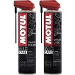 Motul C1 Zincir Temizleme ve C2 Zincir Yağlama Spreyi Bakım Seti 2'li (400 Ml)
