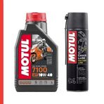 Motul C4 Zincir Yağlama Spreyi 400ml 7100 10W 40 Motor Yağı 1L