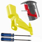 MotuTech Dyson V11/V10 Elektrikli Süpürge için Düğme Ağır Hizmet Tetik Anahtarı Yükseltilmiş Güç Düğmesi Onarım Aracı (1 Sarı Düğme + Tornavida)