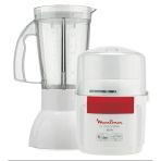 Moulinex AR6801 Doğrayıcı & Blender La Moulinette 800 W + Blender Çift Bıçaklı Paslanmaz Çelik 200 G ve 750 ml 1-2-3 Meyve Beyaz/kırmızı