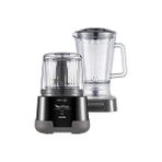 Moulinex Meat Grinder 1.2.3 Ultimate ‎DP8158 Elektrikli Sebze Doğrayıcı ve Beher Blenderi 1000 W, 2 Powelix Teknesi, 330 G/ 550 ml Kapasiteli, Titanyum Kaplama, Siyah