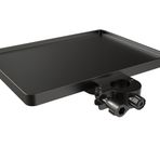 Mount Plus TB-FTRAY Mikrofon Standı, Tablet Arabası için Evrensel Plastik Tepsi | Çubuk Tutucularda Kelepçe | 1,5 cm ila 3,5 cm arası direk ölçüsü için uygundur (Stand Dahil Değildir)