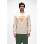 Mountain Bej Crewneck Erkek Baskılı Sweatshirt
