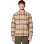 Mountain Hardwear Plusher Erkek Uzun Kollu Gömlek Yumuşak Organik Pamuklu Flanel Kumaşla Doğa Dostu Kullanım - Yeşil