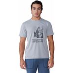 Mountain Hardwear Sunblocker Erkek Kısa Kollu T-Shirt - Beyaz - Gri