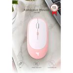 Mouse Çift Modlu Sessiz Kablosuz Fare Tm16 Pembe