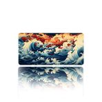 Mouse Pad Büyük Boy Gaming Oyuncu XXXl 120x60 Cm Masa Boy Kanagawaves