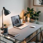 Mouse Pad Büyük Ölçü - Desk Mat Geniş Ebad - Masa Matı – 140 cm × 420 cm – Charcoal Grey Siyah XL Mouse Pad – PU Deri - Gamer Kaymaz Taban - Ofis Masa Aksesuar - Gri