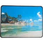 Mouse Pad Kaymaz Taban Pürüzsüz Üst Yüzey 25CMX32CM Küçük Boy Deniz Manzaralı Mouse Matı - Ada Manzaralı