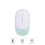 Mouse Usb Ve Bluetooth Bağlanti Çift Modlu Şarjli Sessiz Kablosuz Fare TM16 Mavi