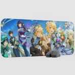 mousepad bastir Aether Lumine Genshin Impact Anime Oyuncu V1 - 70X30 Xl Gaming Mouse Pad Fare Altlığı