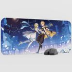 mousepad bastir Aether Lumine Genshin Impact Anime Oyuncu V2 - 70X30 Xl Gaming Mouse Pad Fare Altlığı