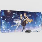 mousepad bastir Aether Lumine Genshin Impact Anime Oyuncu V2 - 90X40 Xxl Gaming Mouse Pad Fare Altlığı