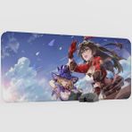 mousepad bastir Amber Genshin Impact Anime Oyuncu V5 - 90X40 Xxl Gaming Mouse Pad Fare Altlığı