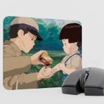 mousepad bastir Ateşböceklerinin Mezarı Grave Of The Fireflies Anime Mousepad V2 - 22X18 Gaming Mouse Pad Fare Altlığı