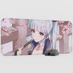 mousepad bastir Ayaka Genshin Impact Anime Oyuncu V5 - 70X30 Xl Gaming Mouse Pad Fare Altlığı
