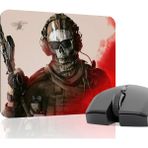 mousepad bastir Call Of Duty Kaymaz Dikişli Kauçuk Oyuncu Mousepad V1 - 22X18 Gaming Mouse Pad Fare Altlığı