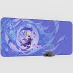 mousepad bastir Fischl Genshin Impact Anime Oyuncu V2 - 90X40 Xxl Gaming Mouse Pad Fare Altlığı
