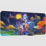mousepad bastir Ganyu Genshin Impact Anime Oyuncu V4 - 90X40 Xxl Gaming Mouse Pad Fare Altlığı