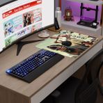 mousepad bastir Gta 5 Kaymaz Dikişli Kauçuk Oyuncu Mousepad V5 - 48X40 Xl Gaming Mouse Pad Fare Altlığı