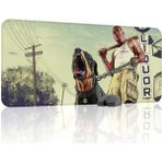 mousepad bastir Gta 5 Kaymaz Dikişli Kauçuk Oyuncu Mousepad V5 - 90X40 Xxl Gaming Mouse Pad Fare Altlığı