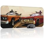 mousepad bastir Gta San Andreas Kaymaz Dikişli Kauçuk Oyuncu Mousepad V1 - 70X30 Xl Gaming Mouse Pad Fare Altlığı