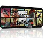 mousepad bastir Gta San Andreas Kaymaz Dikişli Kauçuk Oyuncu Mousepad V4 - 90X40 Xxl Gaming Mouse Pad Fare Altlığı