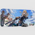 mousepad bastir Jean Genshin Impact Anime Oyuncu V3 - 70X30 Xl Gaming Mouse Pad Fare Altlığı