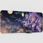 mousepad bastir Keqing Genshin Impact Anime Oyuncu V4 - 90X40 Xxl Gaming Mouse Pad Fare Altlığı