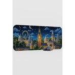 mousepad bastir London Londra İngiltere V3 70x30 XL Gaming Kauçuk Kaymaz Taban Mouse Pad Fare Altlığı