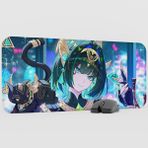 mousepad bastir Nefer Genshin Impact Anime Oyuncu V5 - 70X30 Xl Gaming Mouse Pad Fare Altlığı