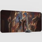 mousepad bastir Ningguang Genshin Impact Anime Oyuncu V4 - 90X40 Xxl Gaming Mouse Pad Fare Altlığı