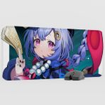 mousepad bastir Qiqi Genshin Impact Anime Oyuncu V2 - 70X30 Xl Gaming Mouse Pad Fare Altlığı