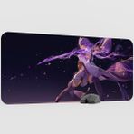 mousepad bastir Raiden Genshin Impact Anime Oyuncu V5 - 90X40 Xxl Gaming Mouse Pad Fare Altlığı