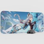 mousepad bastir Shenhe Genshin Impact Anime Oyuncu V5 - 70X30 Xl Gaming Mouse Pad Fare Altlığı