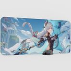 mousepad bastir Shenhe Genshin Impact Anime Oyuncu V5 - 90X40 Xxl Gaming Mouse Pad Fare Altlığı