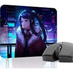 mousepad bastir Va-11 Hall-A Kaymaz Dikişli Kauçuk Oyuncu Mousepad V2 - 22X18 Gaming Mouse Pad Fare Altlığı