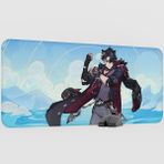 mousepad bastir Wriothesley Genshin Impact Anime Oyuncu V2 - 90X40 Xxl Gaming Mouse Pad Fare Altlığı