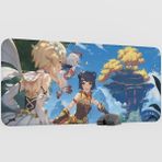 mousepad bastir Xiangling Genshin Impact Anime Oyuncu V4 - 90X40 Xxl Gaming Mouse Pad Fare Altlığı