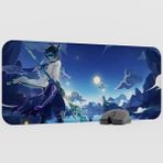 mousepad bastir Xiao Genshin Impact Anime Oyuncu V1 - 70X30 Xl Gaming Mouse Pad Fare Altlığı