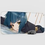mousepad bastir Xingqiu Genshin Impact Anime Oyuncu V1 - 70X30 Xl Gaming Mouse Pad Fare Altlığı