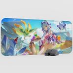 mousepad bastir Yumemizuki Mizuki Genshin Impact Anime Oyuncu V4 - 70X30 Xl Gaming Mouse Pad Fare Altlığı