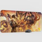 mousepad bastir Zhongli Genshin Impact Anime Oyuncu V1 - 90X40 Xxl Gaming Mouse Pad Fare Altlığı